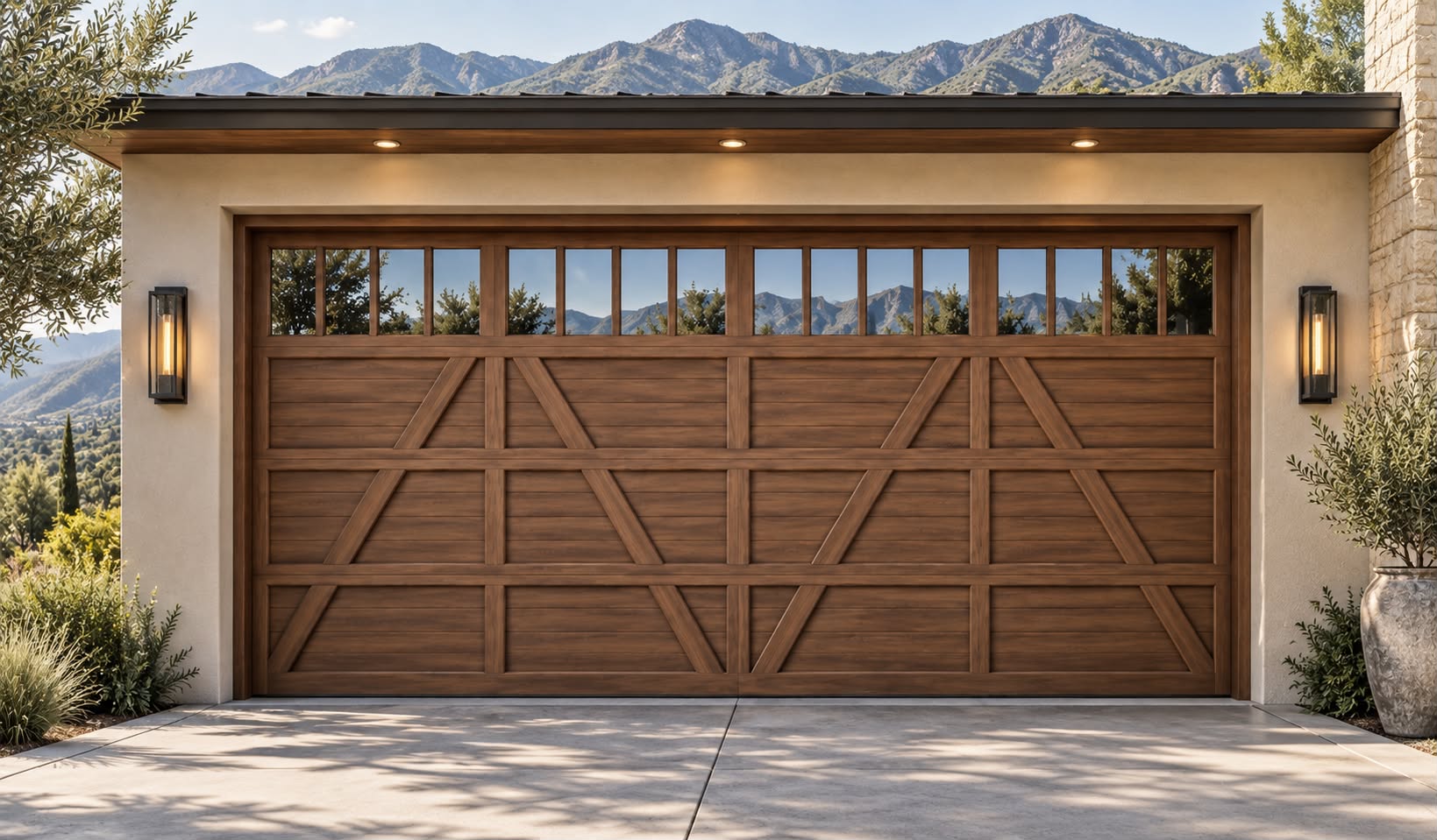 Aspen — Carriage Style · Warm Wood Tones