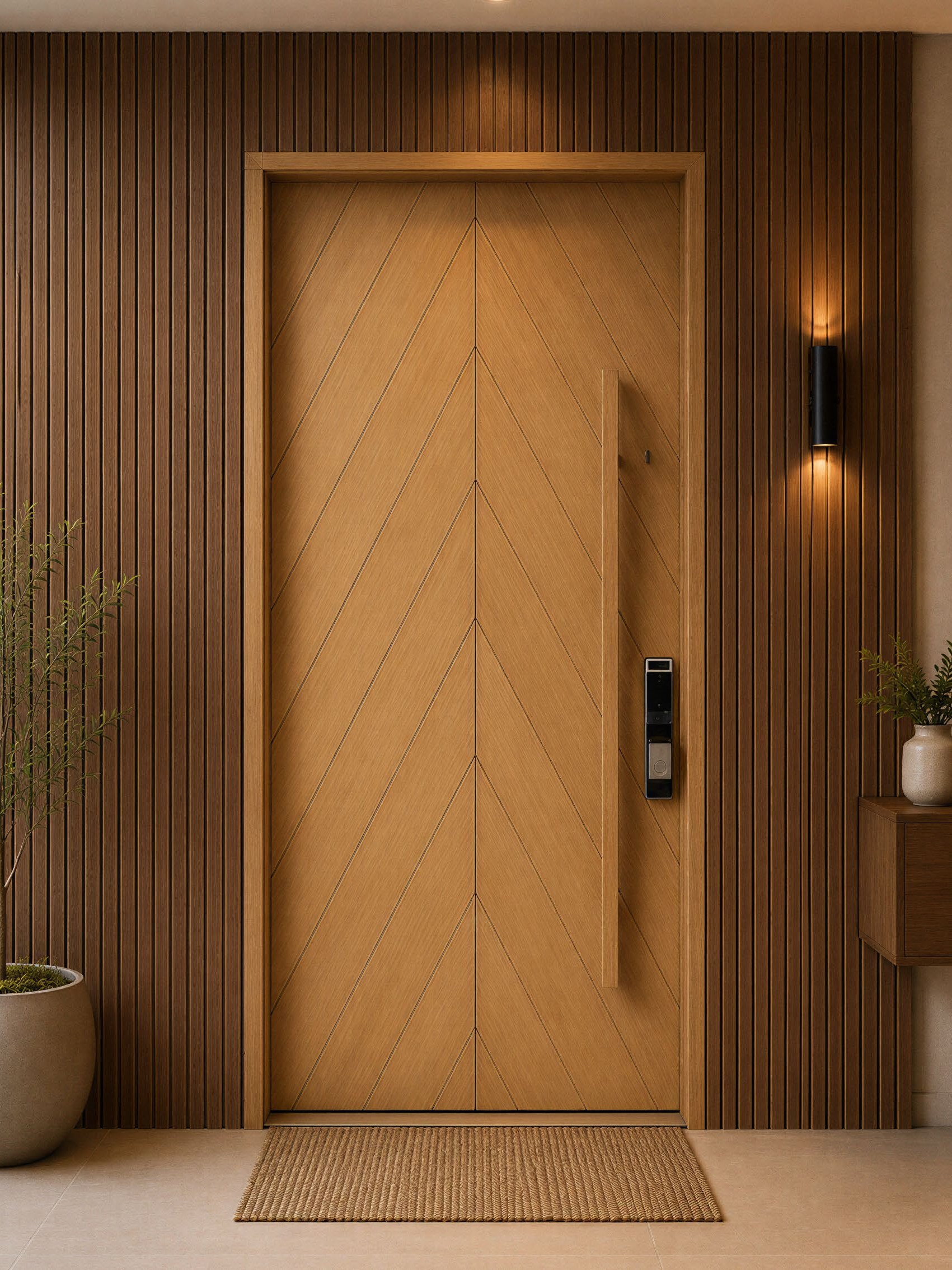 Atelier chevron door